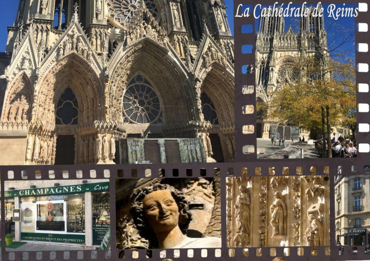 Bedinreims "Burgundy Bottle" 110M2 Exceptional, 4 Chambres Doubles, 2 Bain, Free Park & Wifi, Tout Equipe Buitenkant foto